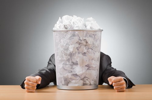 Reliable waste management team at work